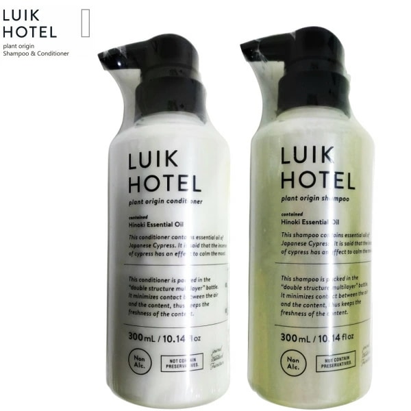 サイズ交換ＯＫ】 （セット）LUIK HOTEL シャンプー＆コンディショナー（ヒノキ）ノンシリコン ジャーナルスタン セット -  flaviogimenis.com.br