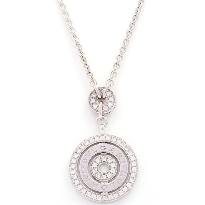 【新品仕上げ済み】【新品同様】ブルガリ アストラーレ　チェルキ パヴェダイヤ K18WG ダイヤモンド 【ネックレス】