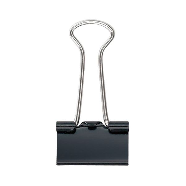 (まとめ) プラス ダブルクリップ 小 口幅19mm黒 CP-105 1箱（10個） (×100セット)