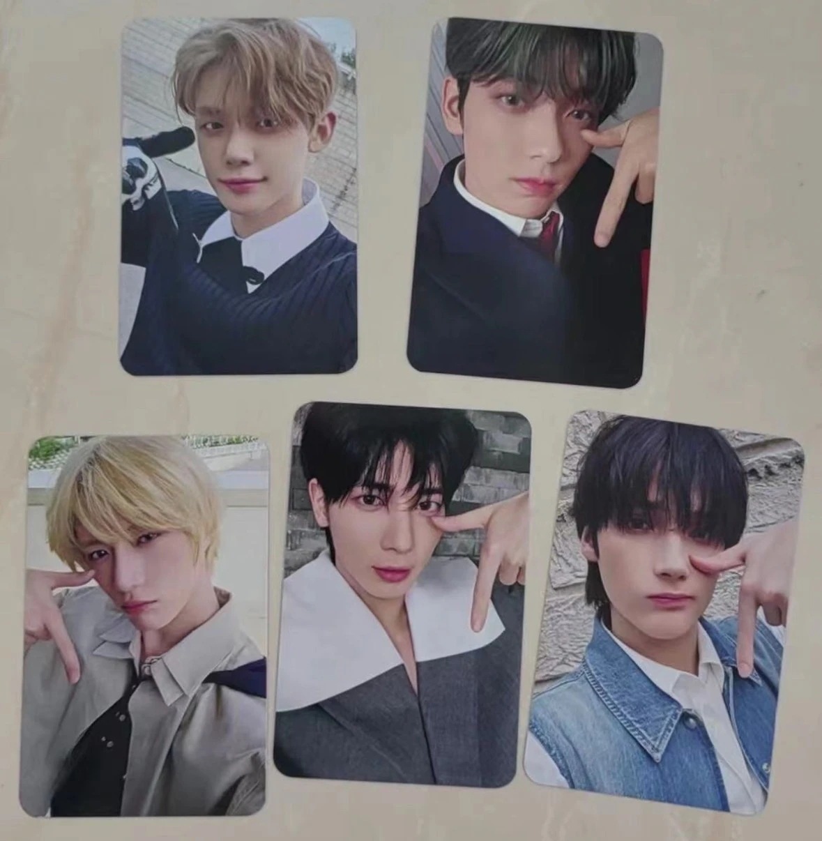 TXT公式グッズmini7特典トレカsanctuaryoverthemoonpbcountingstars写真員5枚セット