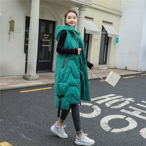 Qoo10] ベスト ロングベスト レディース 中綿ベ : レディース服