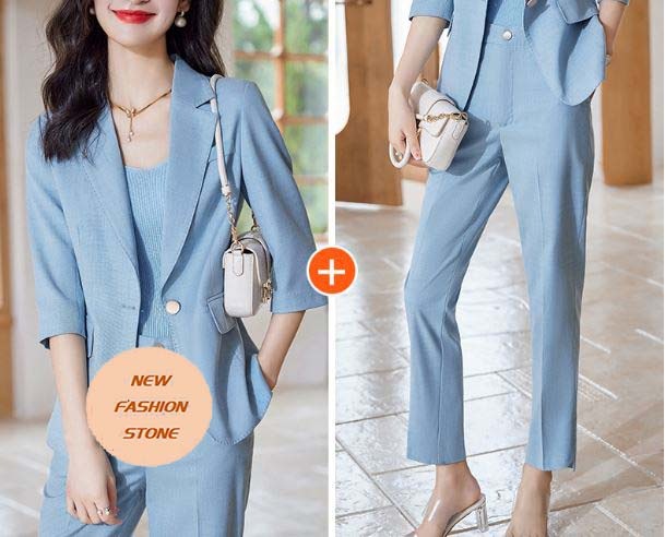 スーツスーツ女性2024新型キャリア夏服