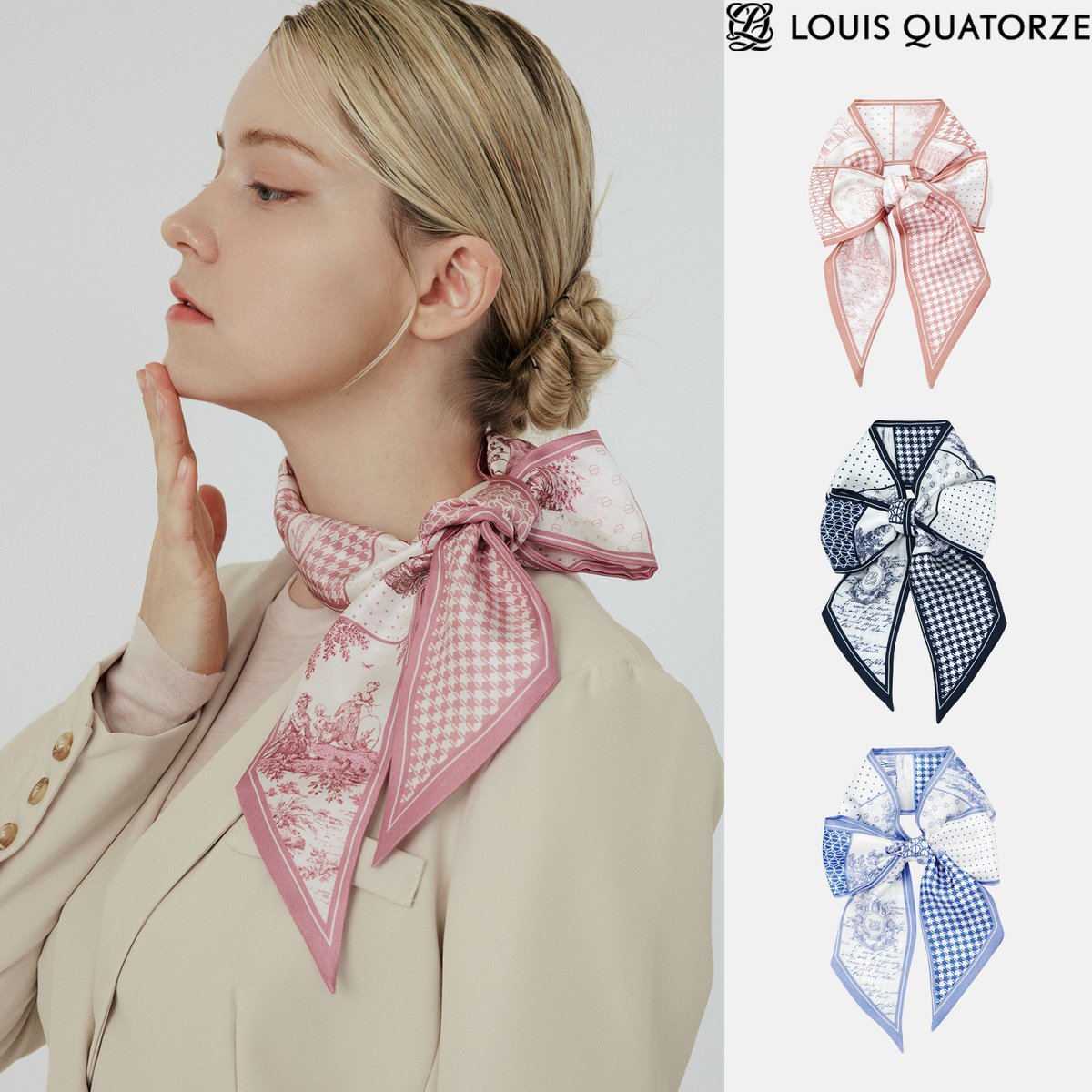 マリージュイバンド シルクスカーフ 2ESB959