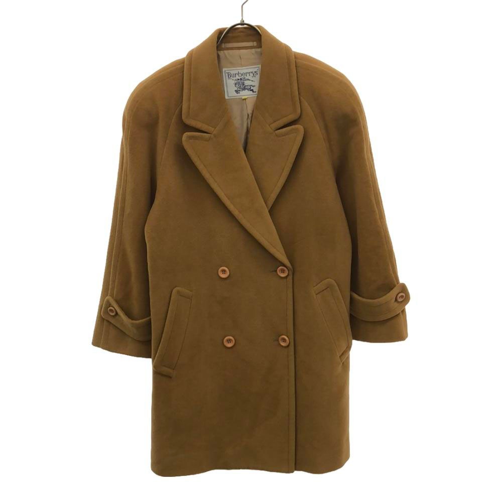 バーバリーズ 90s ウール オールド チェスターコート 7AR ブラウン系 Burberrys レディース