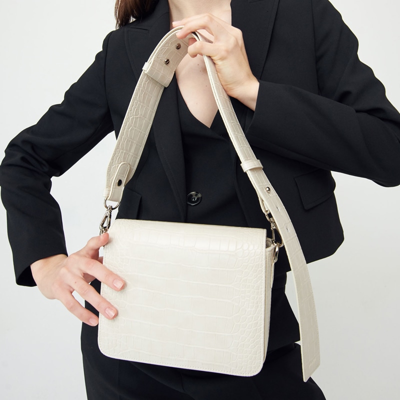 MINE BAG CROC IVORY