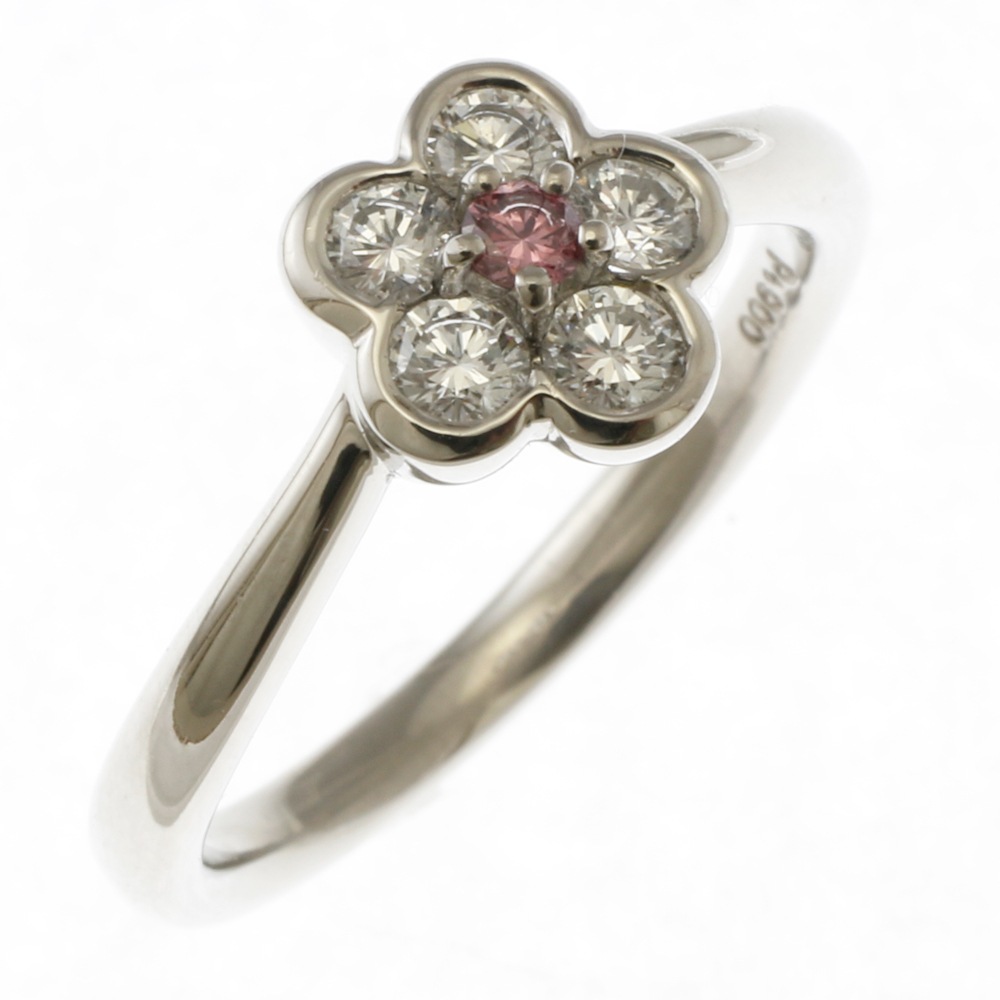 リング 指輪 11.5号 Pt900プラチナ ダイヤモンド 中古 美品