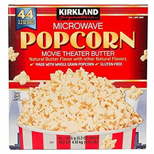 KIRKLAND カークランドシグネチャー カークランド MICROWAVE ポップコーン44袋入り 93.5グラム (X 44) 白