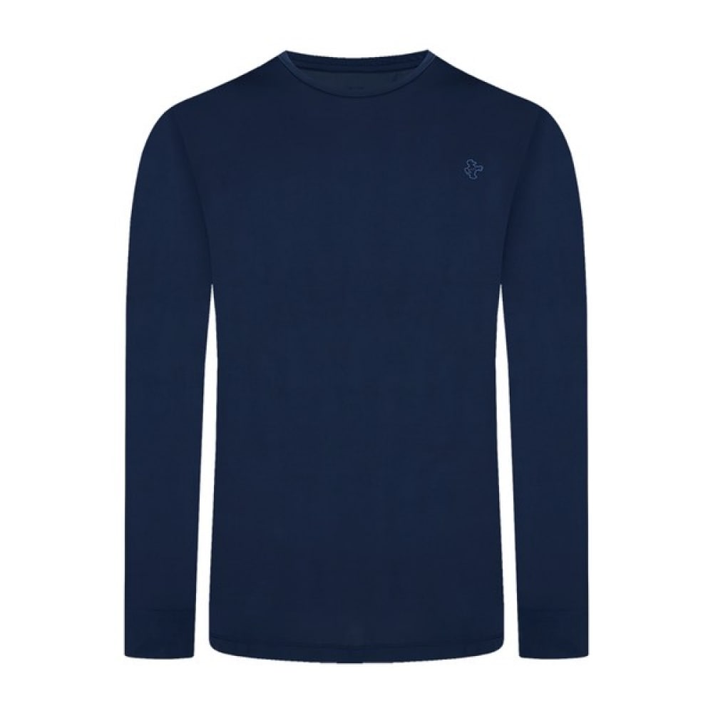 [ルイカステル] メンズバックネックアイルカロゴラウンドTシャツ（クール）