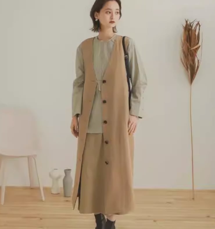 ワンピース デート モテアイテム サロペットワンピ ミディアム丈 Vネック コットン 大人可愛い きれいめ 上品 おしゃれ かっこいい 大人可愛い ラブリー キュート ガーリー クール モード系