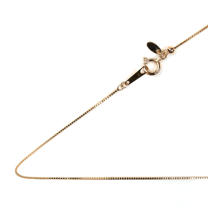 K18PG ピンクゴールド ネックレス ベネチアン 1.3g -45cm フリーチェーン レディース 中古