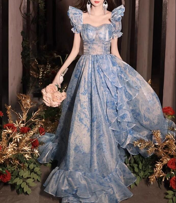 イブニングドレスディナー パーティー 礼服韓国ファッション レディース ワンピース ロングスカート 綺麗感 可愛い結婚式 卒業式 演奏会発表会 成人式LF46