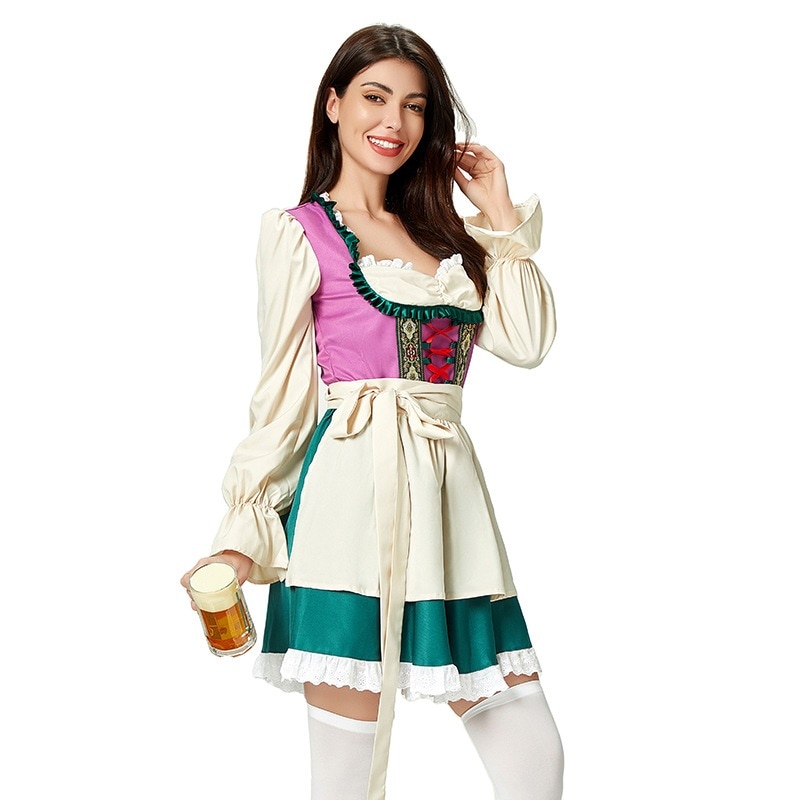 ハロウィンコスチューム バイエルン ドイツ オクトーバーフェスト メイドコスチューム ミュンヘン パフォーマンスコスチューム カーニバルドレス