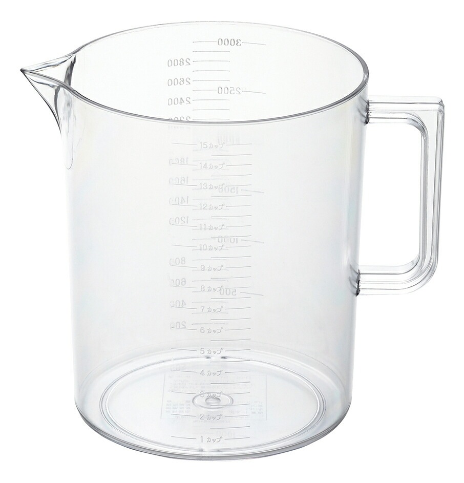（まとめ買い）ポリカーボネイトメジャーカップ 計量カップ 3000cc No.624 [x3] 7,787円
