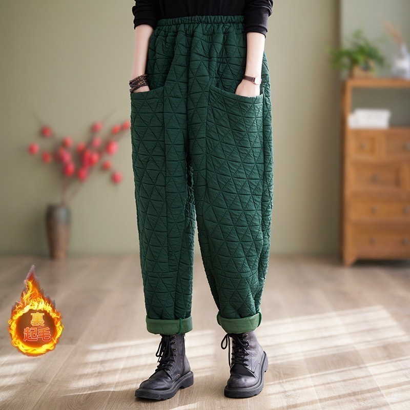 中綿パンツレディースダウンパンツ中綿ワイドキルティングパンツダウン中綿ズボンダウンズボンキルティングズボンロングパンツ長ズボン