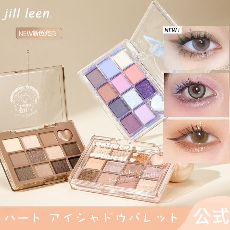 Qoo10] jill leen. ハート 12色 アイシャドウパレット ア