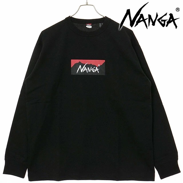 エコハイブリッド ボックスロゴ ロングスリーブTシャツ [NW2431-1E150] メンズ トップス カットソー 長袖 アウトドア BLK 正規取扱店