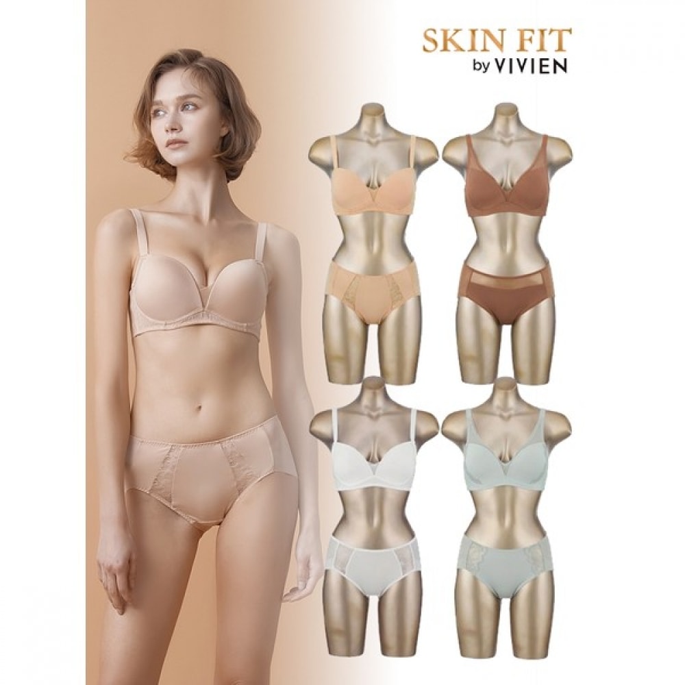 (Vivienne) ヴィヴィアンデイリーボディコレクションノーワイヤレディース下着 8枚セット