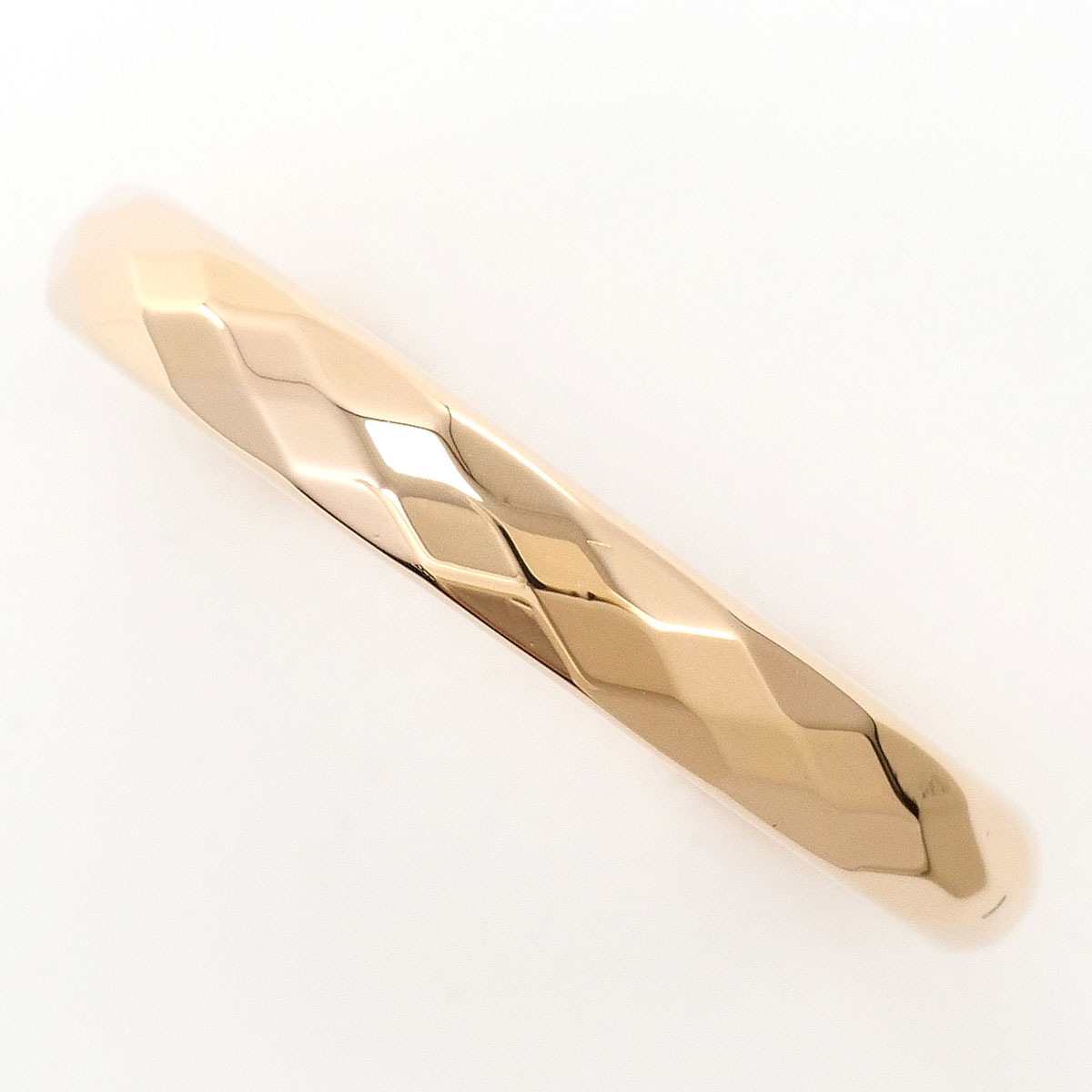 K18 18金 PG ピンクゴールド リング・指輪 14号 ダイヤモンド 0.01ct 鑑別書 総重量約4.9g ジュエリー 中古