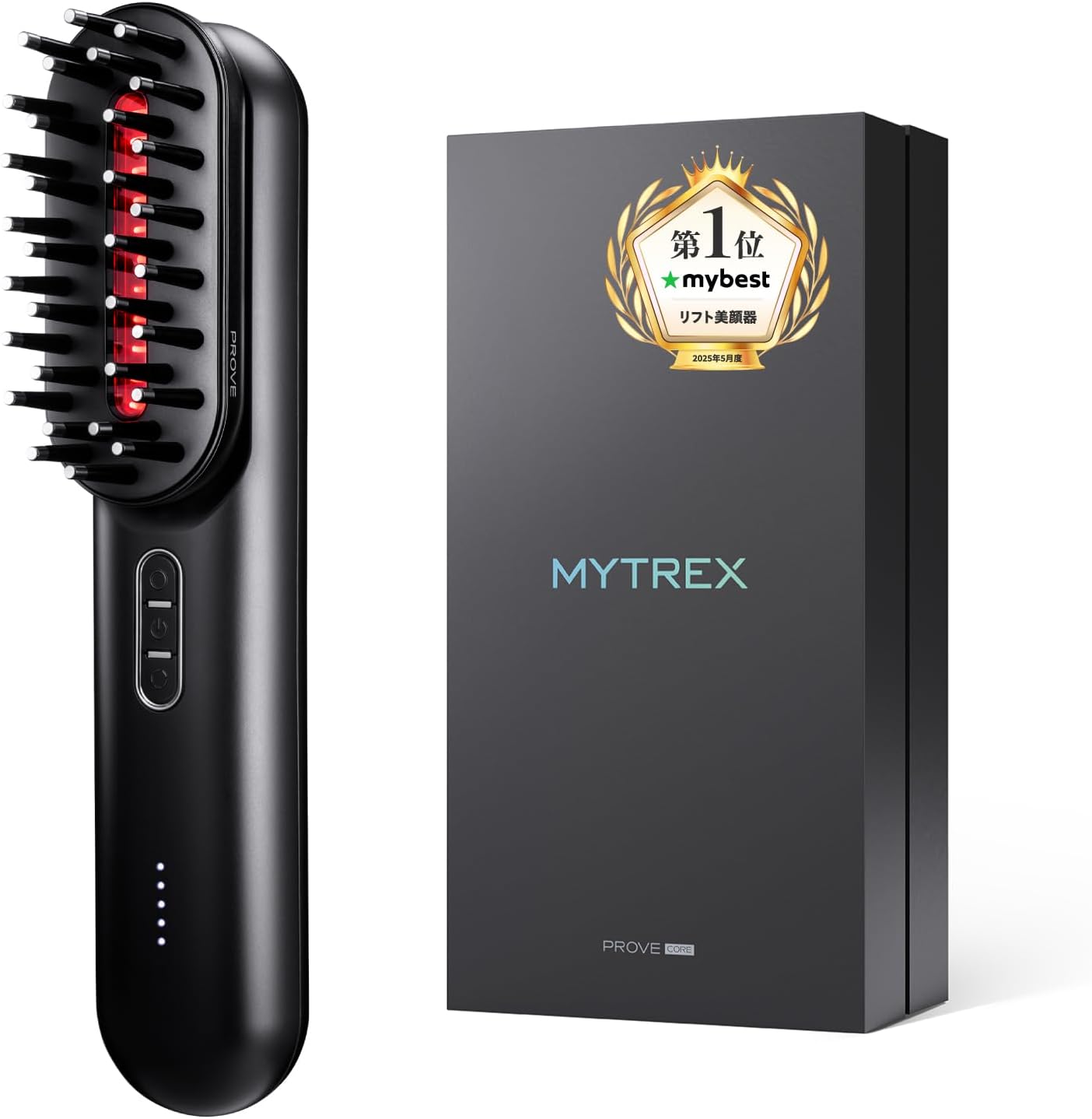 マイベストで総合1位受賞！ 美顔器 MYTREX マイトレックス PROVE CORE リフトアップ EMS 電気 バリブラシ 美顔器 リフトケア フェイスケア 防水 美容 小顔 引き締め 美容家電