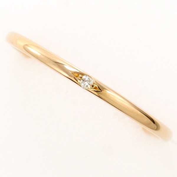 K18 18金 PG ピンクゴールド リング 指輪 12号 ダイヤ 0.01 ジュエリー 中古 17,670円