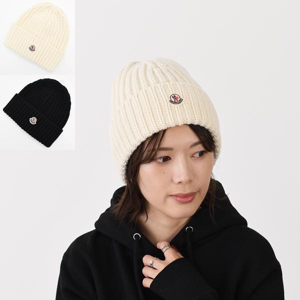 ニット帽 ニットキャップ ビーニー 帽子 ウール カシミア ニットキャップ 3B00035M4281 レディース ユニセックス ブラック ホワイト 秋冬