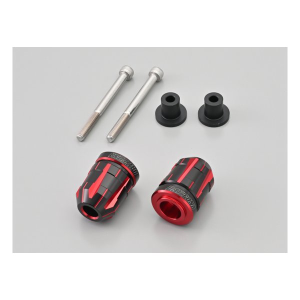 バーエンド カワサキ M6 用 TECHNO レッド 37559