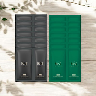 NNE ニードル炭酸パック 黒&緑各5パック NNE ニードル炭酸パック