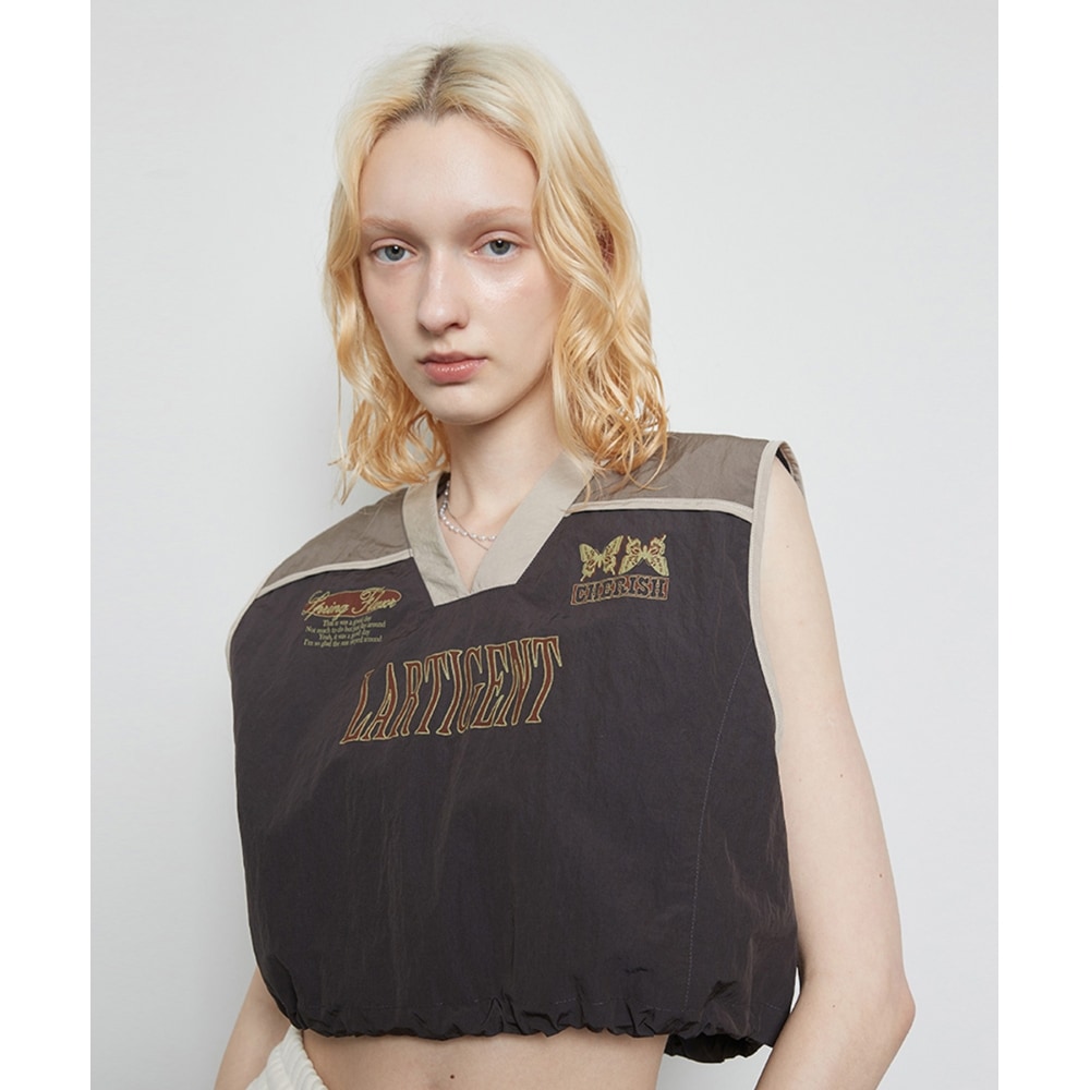 LARTIGENT L3 ナイロンストリングベスト(ブラウン)