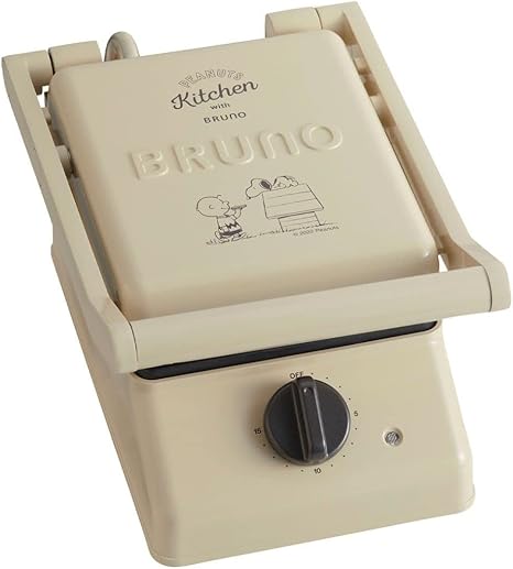 ブルーノ ピーナッツ　グリルサンドメーカー シングルBOE091-ECRU ブルーノ ピーナッツ グリルサンドメーカー シングル BOE091