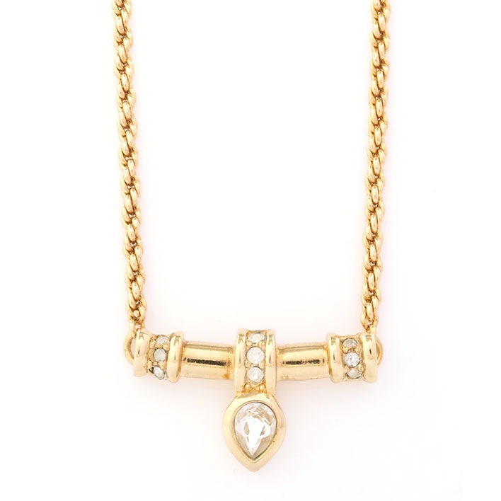 クリスチャン ディオール ラインストーン ヴィンテージ【ネックレス】