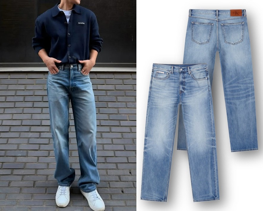 Mens 90s Straight Jeans (4RG719G-ZNW)