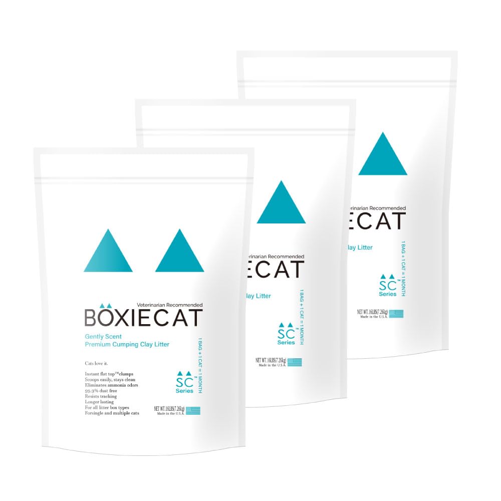 【OFT】 BOXIECAT ボクシーキャット グリーン 7.2kg 3個セット グリーン ボクシーキャット 7.2kg 猫砂 固まる ベントナイト 微香性 無着色 砂埃が立ちにくい 獣医師共同開発
