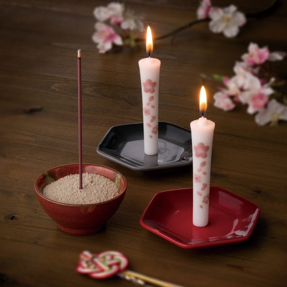 カメヤマ 桜華の雅 線香 ローソクセット I1346-00-00 4289-082 ギフトセット 仏事 ギフト のし無料 ラッピング無料 お供え 新盆 月命日 お彼岸 A41 送料無料