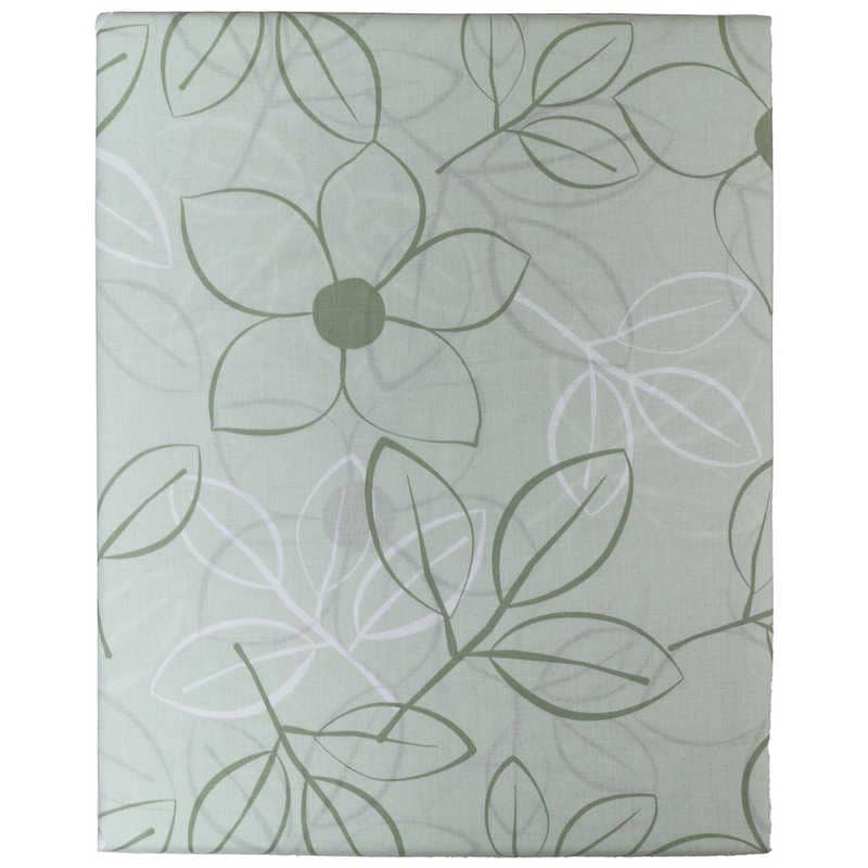 生毛工房　【掛ふとんカバー】綿ローン リーフ キングロングサイズ(綿100%/230×230cm/グリーン)