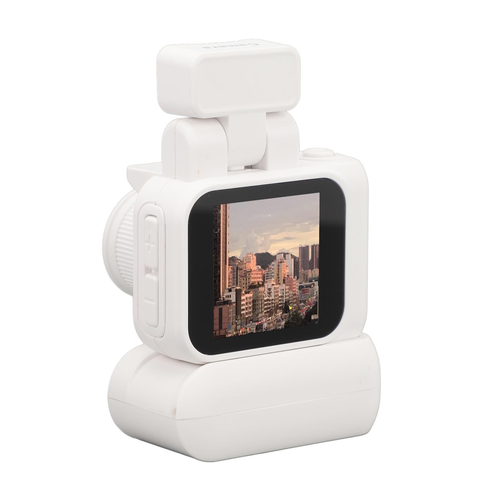 ミニキーホルダーカメラ1080Pミニ親指カメラ1.44インチマイクロミニDV DVRカメラビデオカメラ学生子供用マイクロビデオカメラ (白)