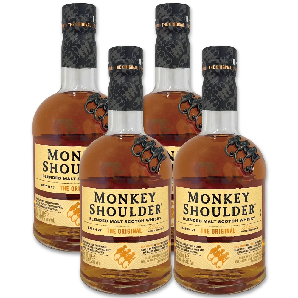 [正規品] モンキー ショルダー 700ml 4本セット / スコットランド ブレンデッド モルト ウイスキー