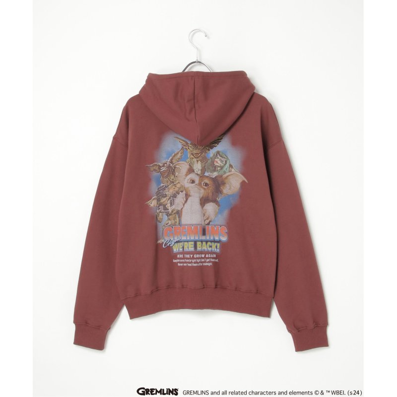 GREMLINS グレムリン フォトプリント フロントジップパーカー