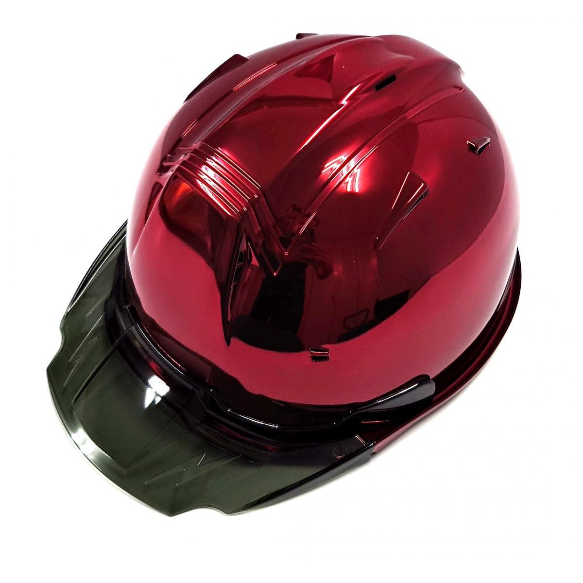 進和化学工業 SS-19V型 T-P式RA ミラー紅蓮/スモークB ヘルメット 工事
