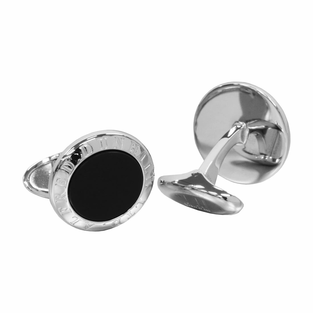 dunhill JSA82B6H ダンヒル カフス・カフリンクス ADコイン オニキス シルバー×ブラック