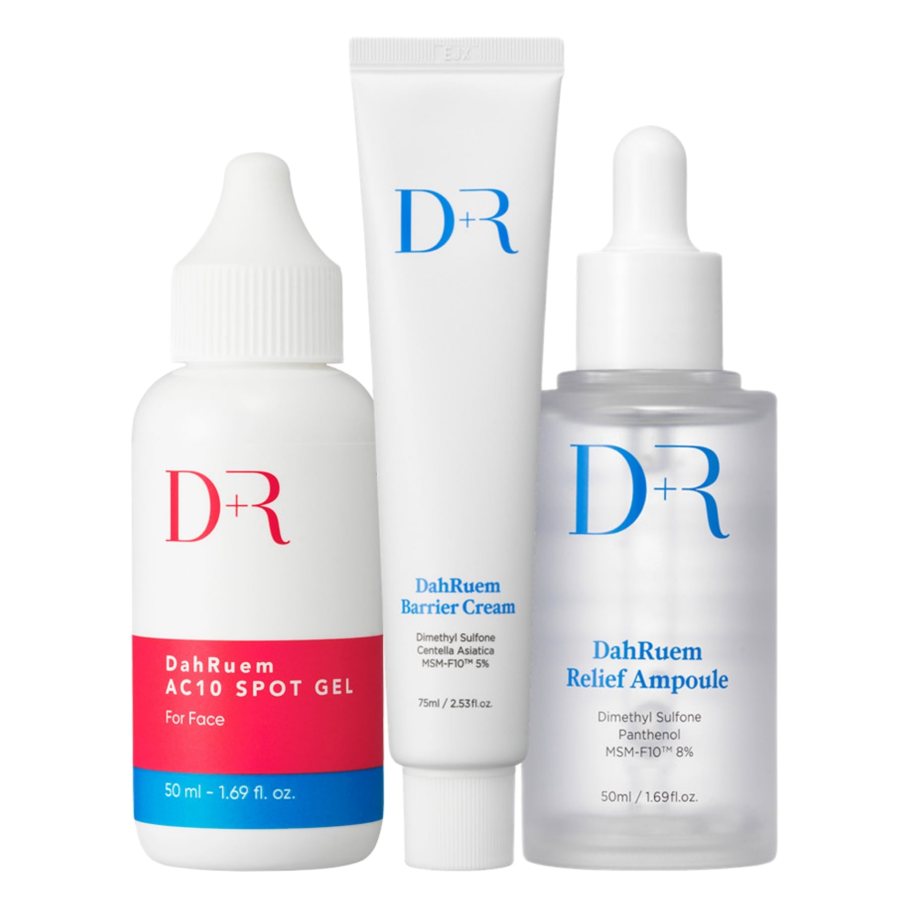 肌お悩み3種セット　DRダールームバリアクリーム75ml + リリーフアンプル50ml + アーク10スポットジェル50ml 9,900円