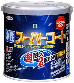 （まとめ買い）ペンキ 水性スーパーコート 水性多用途 ベージュ 0.7L [x3缶セット]