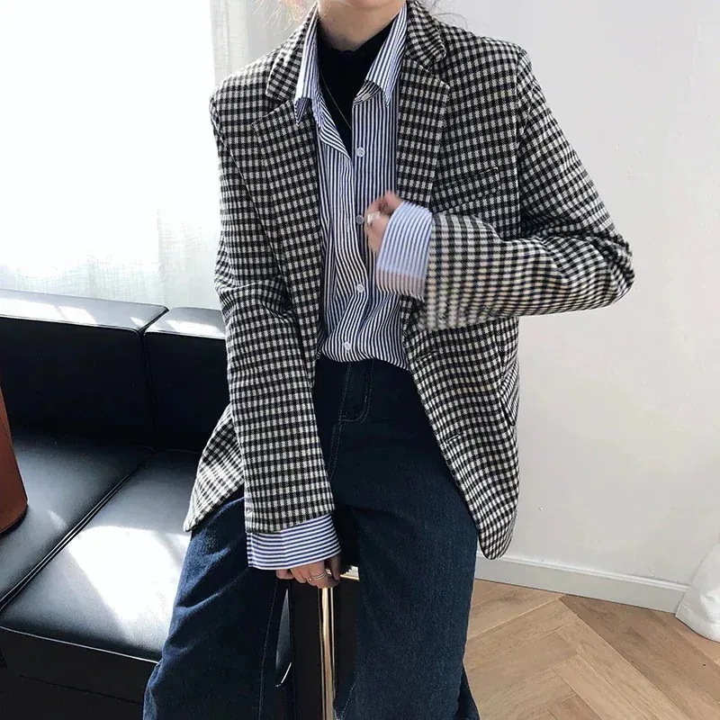 最安値挑戦メガ割 レディース服 アウター 通勤 テーラードジャケット 秋アウタースーツジャケット 高級感 チェック コート スーツ カジュアル レディース服 トップス 長袖 アウター