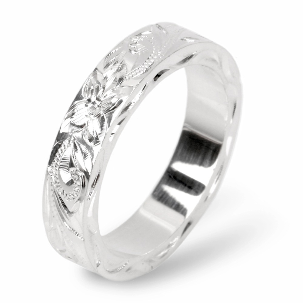 925ハワイアンジュエリー 平打ちリング [rs185]