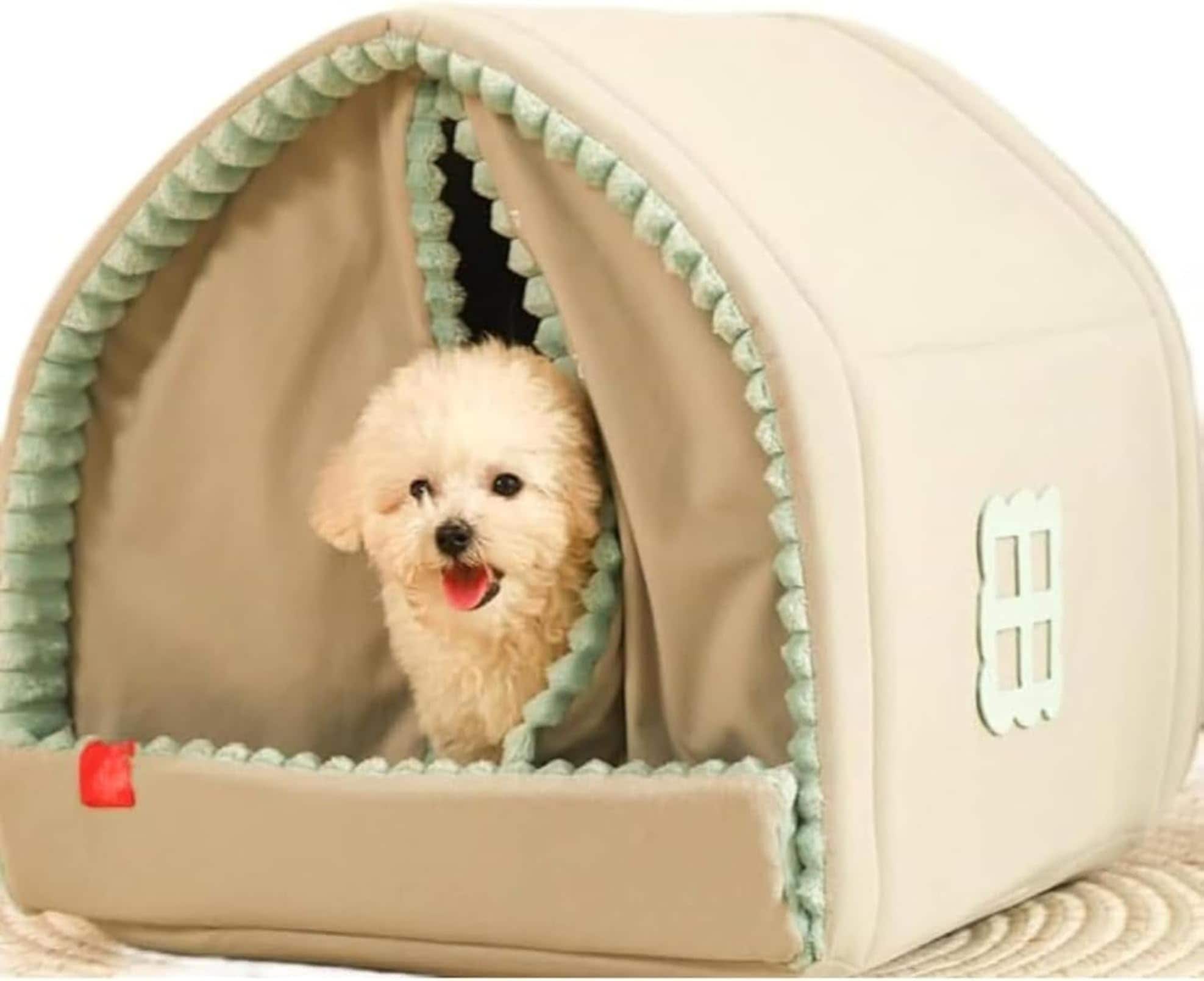 Rtwrsud犬 ベッド ドーム ペットベッド ドーム型 ペットハウス 犬猫用 室内用 冬用 ふわふわ 洗える クッション付き 犬用ベッド 犬小屋 屋根付き 猫ハウス 犬 ハウス ペットベッド 大型犬