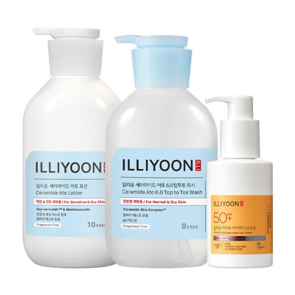 イリユン セラミド アトロション 564ml 1本＋トップツートゥウォッシュ 500ml 1本＋サンスクリーン 150ml 1本 (贈呈品なくなり次第贈呈終了)