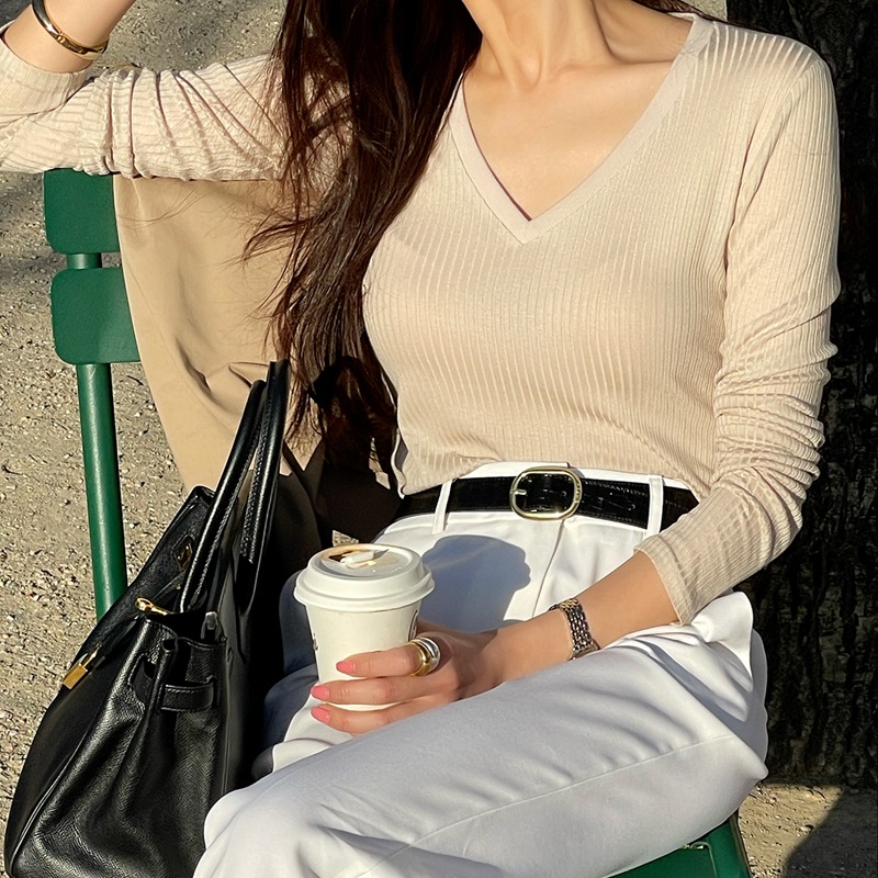 VネックTシャツ