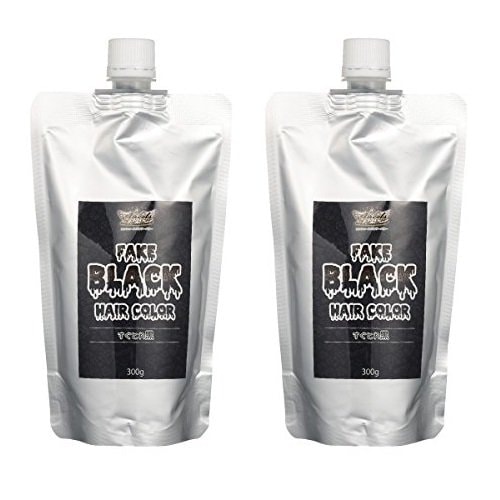 【2本セット】エンシェールズ カラートリートメントバター 300g すぐとれ黒 フェイクブラック