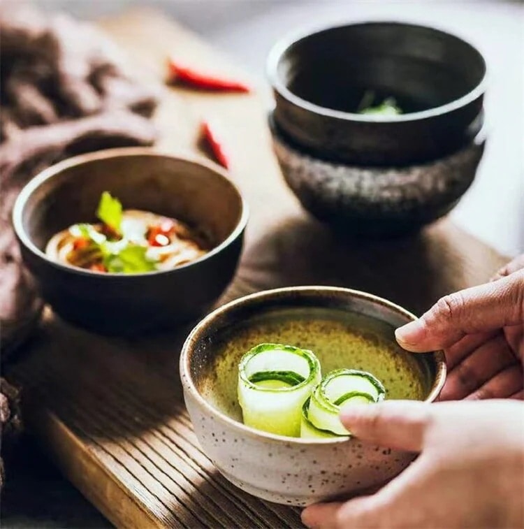 【送料無料】激安セール 背の高い足 ライスボウル 家庭用 セラミックボウル ライスボウル 食器 スープボウル 母の日のプレゼント