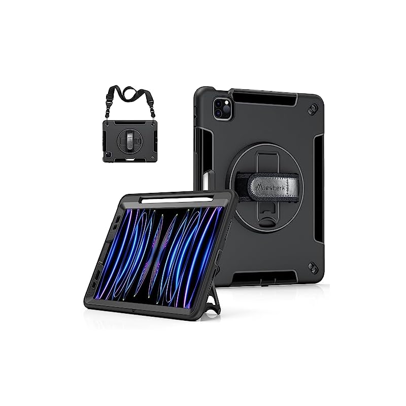 Miesherk iPad Air 第5世代 ケース 第4世代 ケース 10.9 インチに対応 ipad pro 11インチ 第4/3/2世代に通用 保護カバー 耐衝撃 丈夫 防塵 360回転スタン
