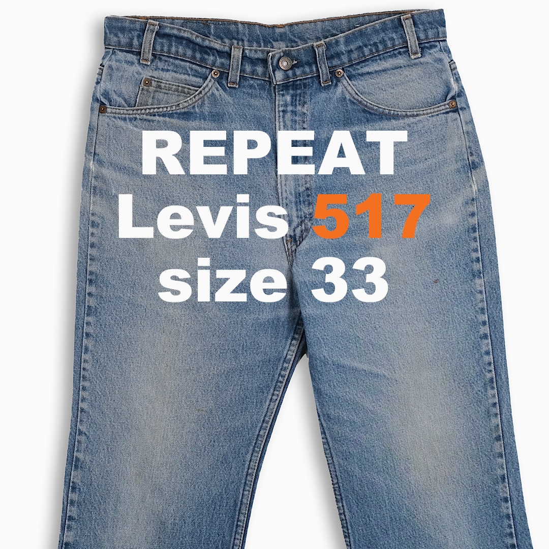 Levis 517 Orange Tab 80s USA 33インチ (OR51736212)